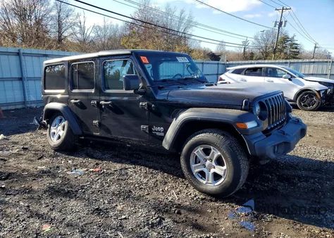 2021 Jeep Wrangler Unlimited Sport z USA, uszkodzony, nr VIN 1C4HJXDN9MW606186